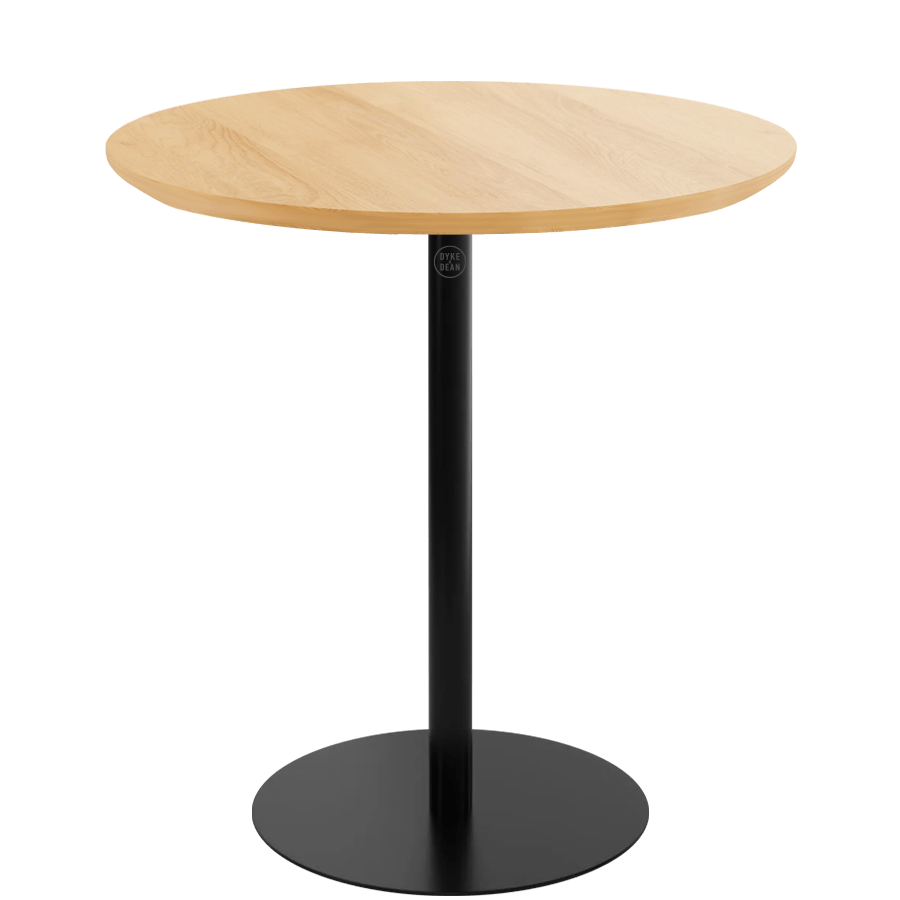 PIAZZA SIDE TABLE 40 OAK BLACK - DYKE & DEAN