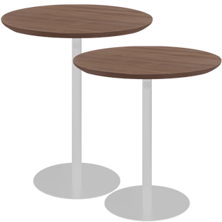 PIAZZA SIDE TABLE 40 WALNUT GREY - DYKE & DEAN