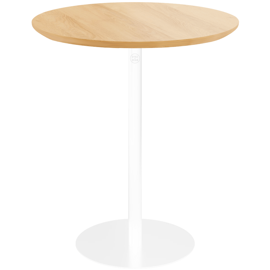 PIAZZA SIDE TABLE 50 OAK WHITE - DYKE & DEAN