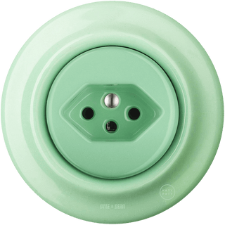 PORCELAIN WALL MOUNTED SWISS SOCKET MINT - DYKE & DEAN
