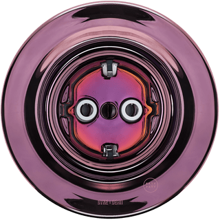 PORCELAIN WALL SCHUKO SOCKET PURPLE - DYKE & DEAN