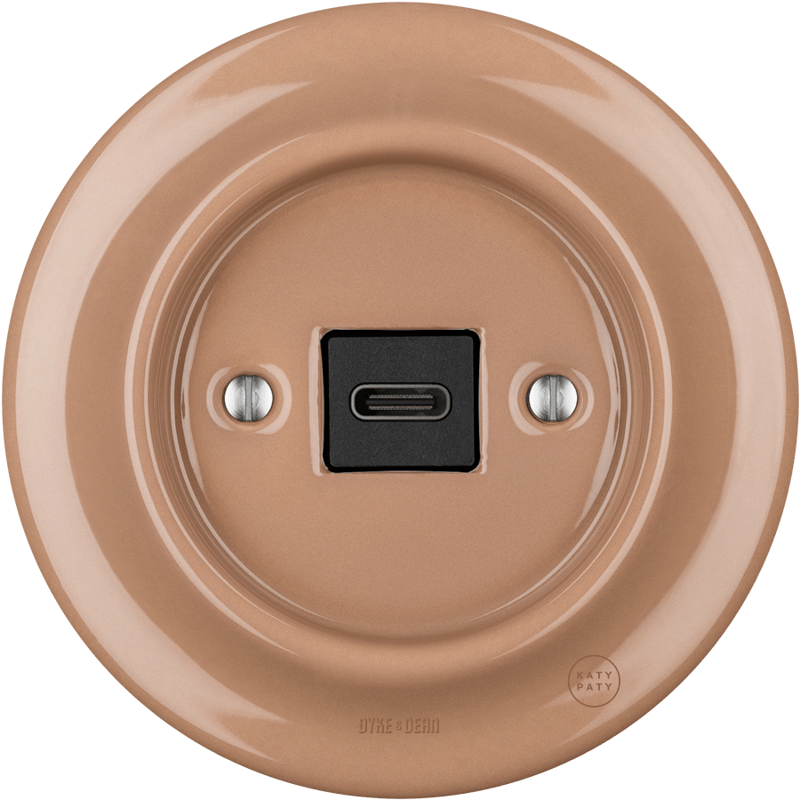 PORCELAIN WALL SOCKET DERMA USB-C - DYKE & DEAN