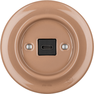 PORCELAIN WALL SOCKET DERMA USB-C - DYKE & DEAN