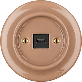 PORCELAIN WALL SOCKET DERMA USB-C - DYKE & DEAN