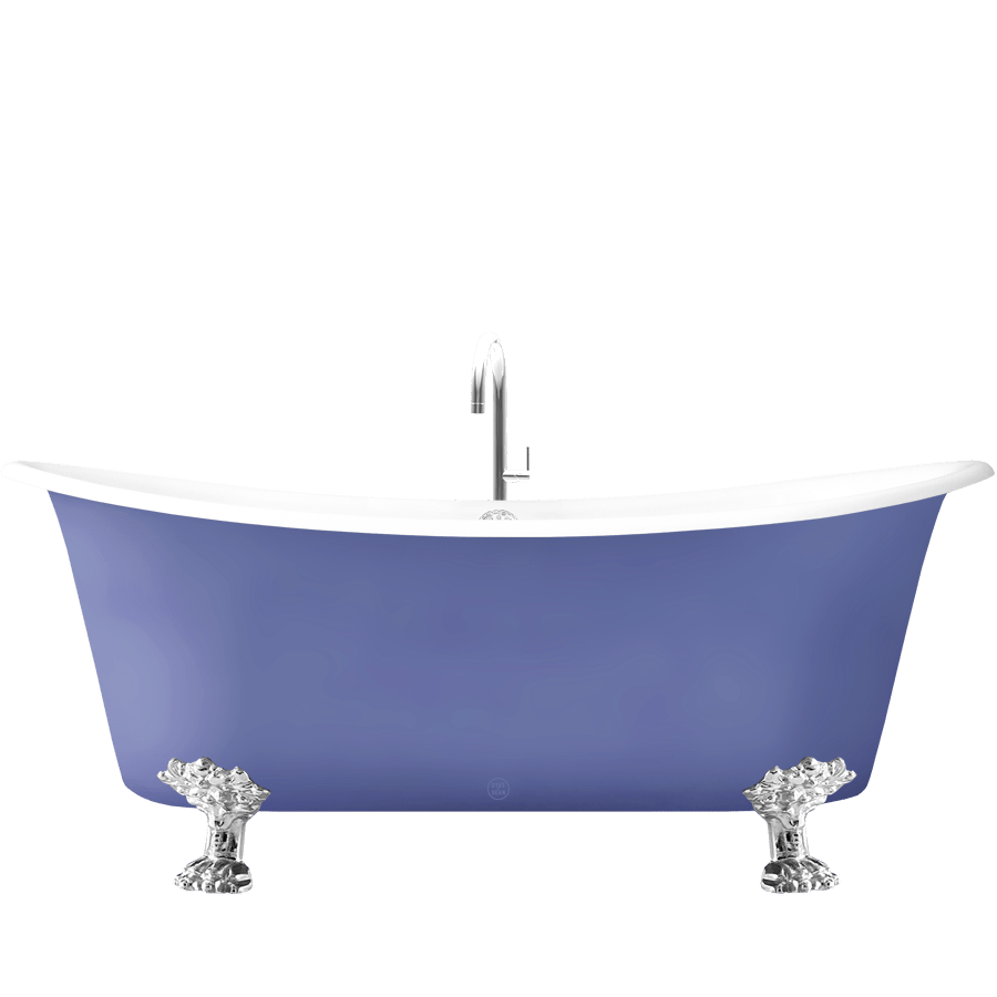 ROMARIN ENAMEL CAST IRON BATHTUB WITH FEET COLOUR - DYKE & DEAN