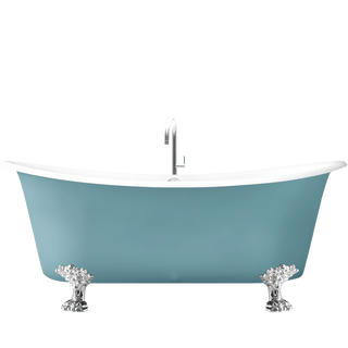 ROMARIN ENAMEL CAST IRON BATHTUB WITH FEET COLOUR - DYKE & DEAN