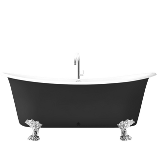 ROMARIN ENAMEL CAST IRON BATHTUB WITH FEET COLOUR - DYKE & DEAN