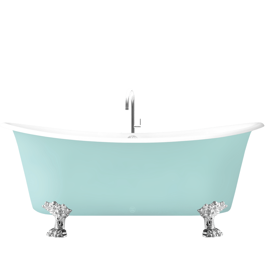 ROMARIN ENAMEL CAST IRON BATHTUB WITH FEET COLOUR - DYKE & DEAN