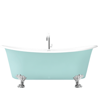 ROMARIN ENAMEL CAST IRON BATHTUB WITH FEET COLOUR - DYKE & DEAN