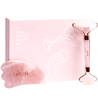 ROSE QUARTZ FACE ROLLER - DYKE & DEAN