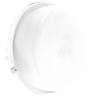 ROUND BULKHEAD WHITE DUROPLAST OPAL GLASS - DYKE & DEAN