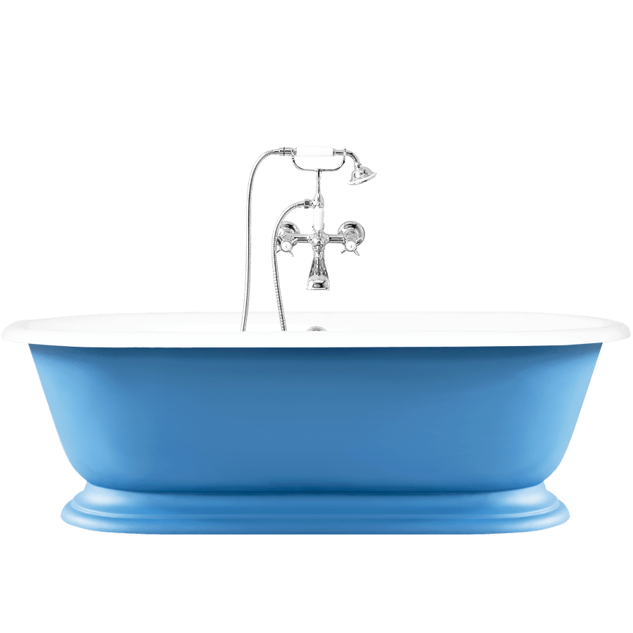 SHABBY ENAMEL CAST IRON BATHTUB COLOUR - DYKE & DEAN