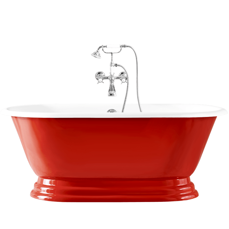 SHABBY ENAMEL CAST IRON BATHTUB COLOUR - DYKE & DEAN