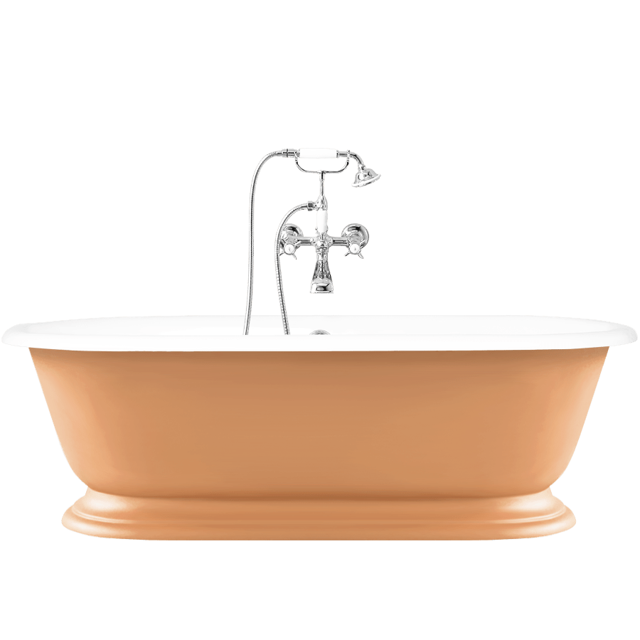 SHABBY ENAMEL CAST IRON BATHTUB COLOUR - DYKE & DEAN