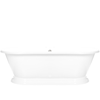 SHABBY ENAMEL CAST IRON BATHTUB WHITE - DYKE & DEAN