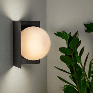 SHADED GLOBE WALL LIGHTS - DYKE & DEAN