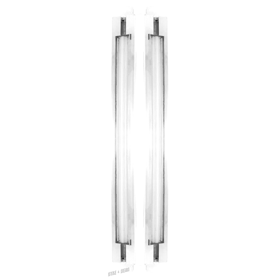 SHADED STRIP WALL LIGHTS PLATED - DYKE & DEAN