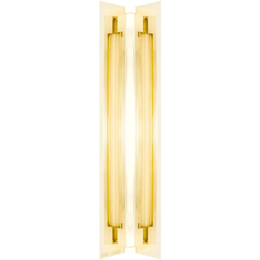 SHADED STRIP WALL LIGHTS PLATED - DYKE & DEAN