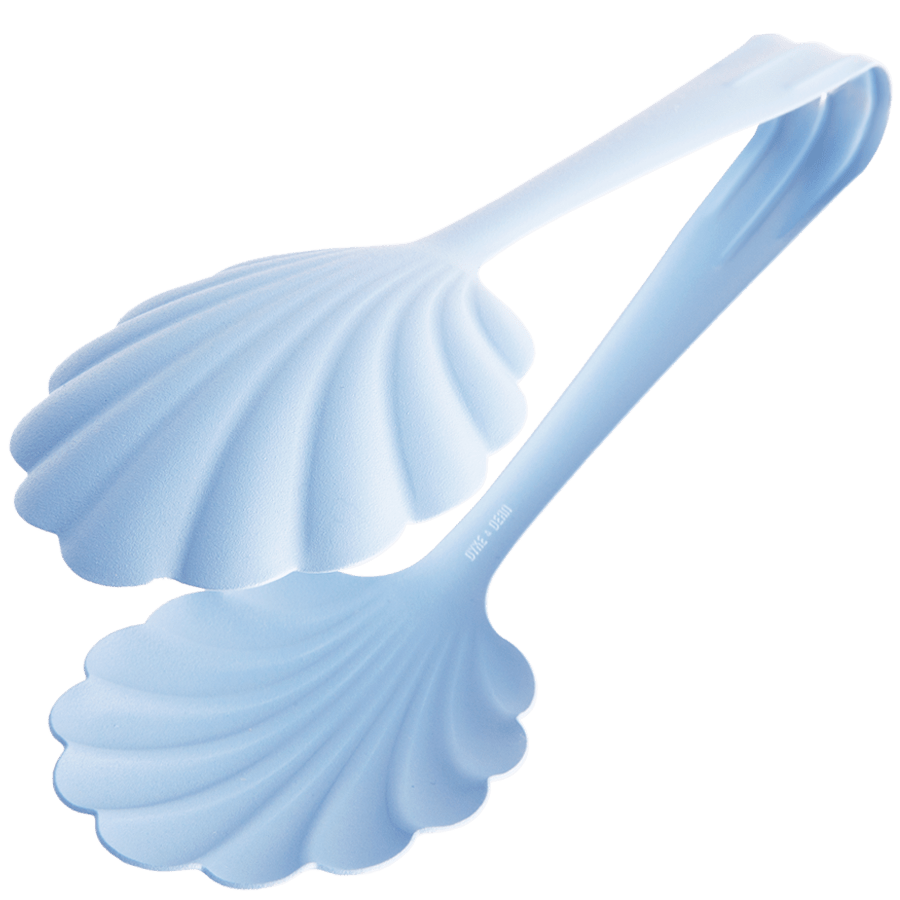 SHELL SALAD TONGS - BLUE - DYKE & DEAN