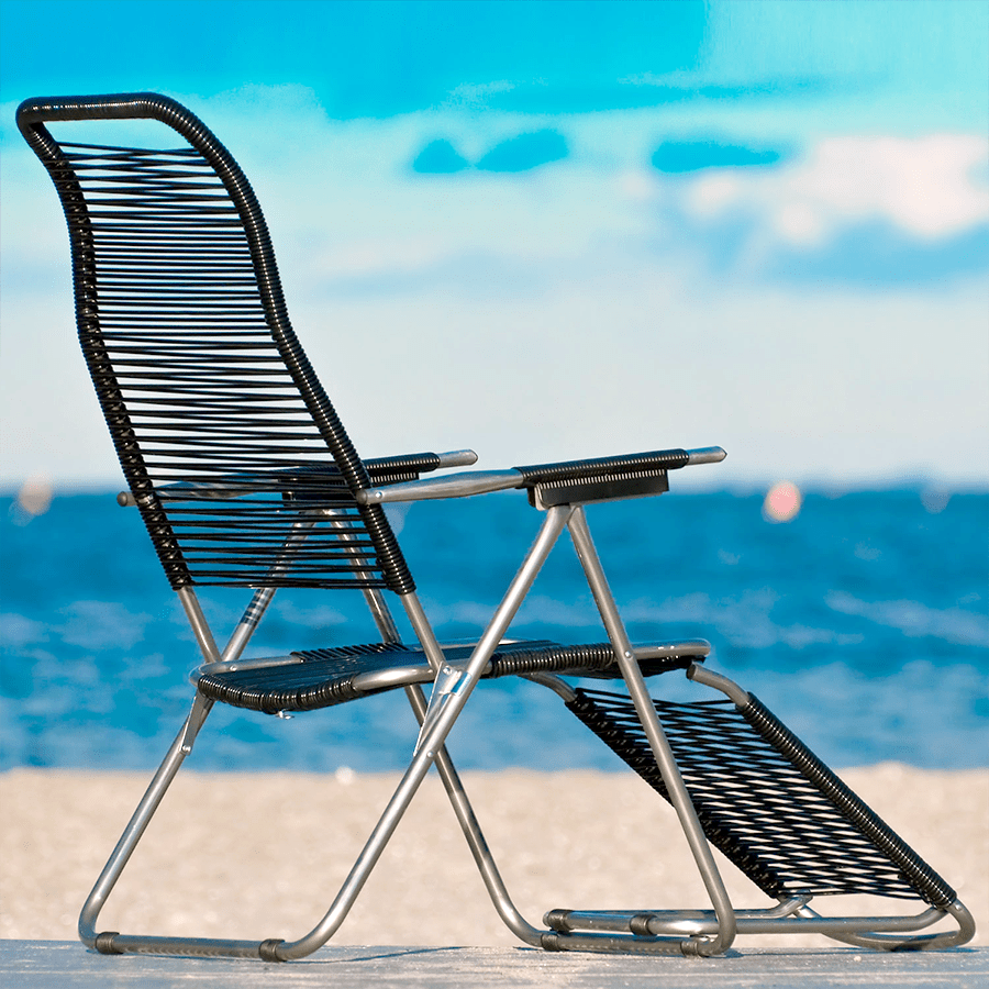 SPAGHETTI LOUNGE CHAIR / DECK CHAIR - DYKE & DEAN