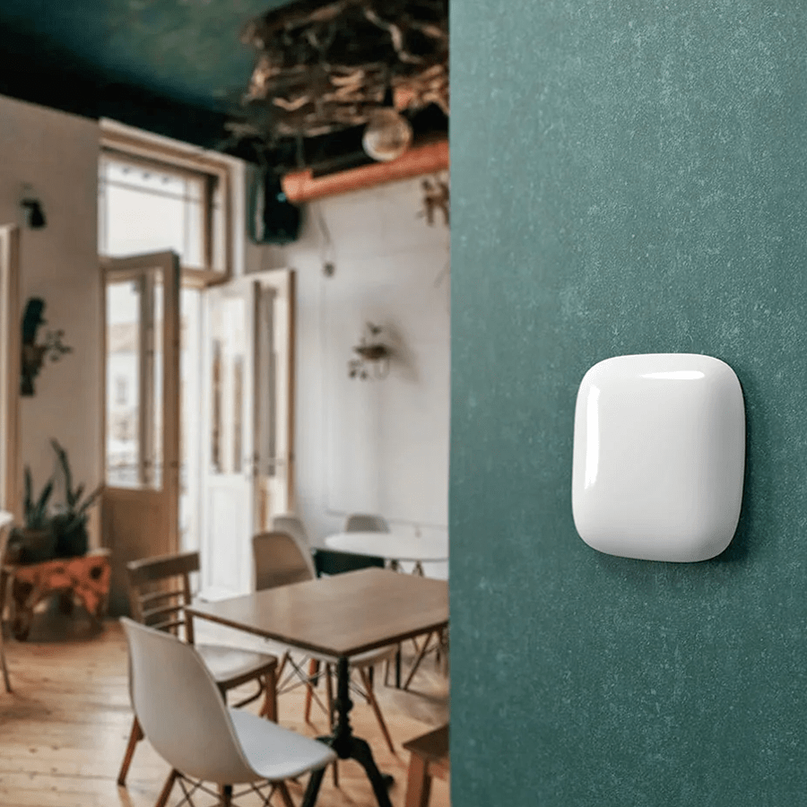 SQUARE PORCELAIN WALL CABLE MOTION SENSOR ASH GREY - DYKE & DEAN