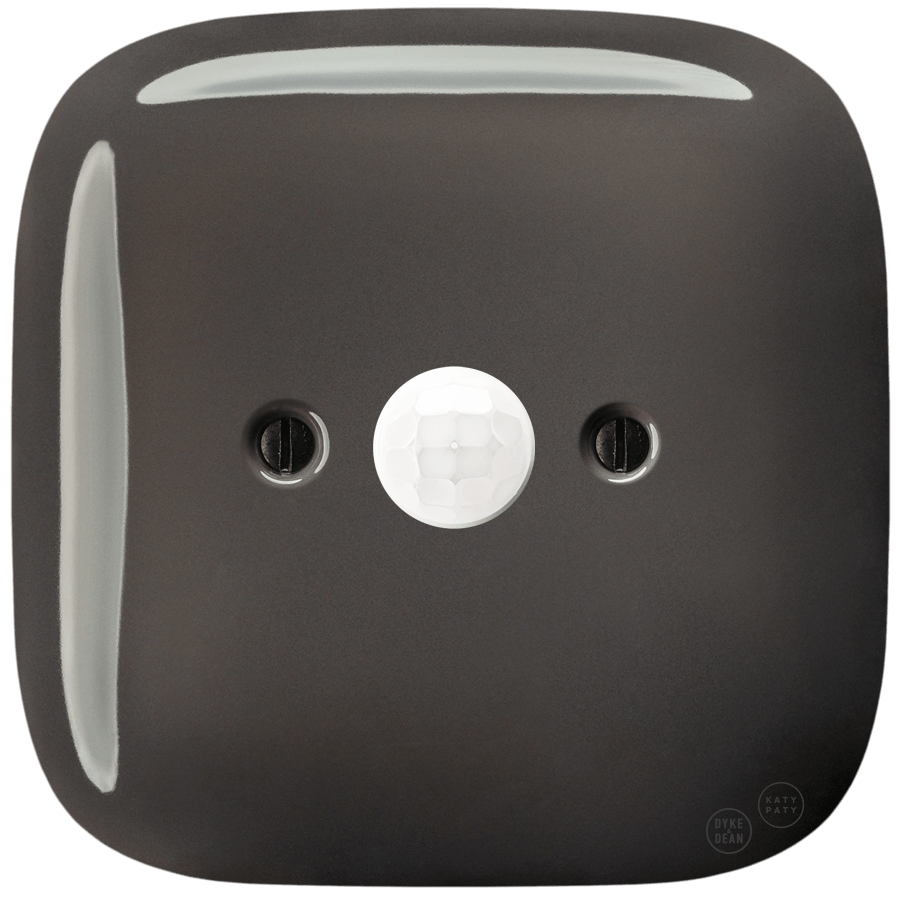 SQUARE PORCELAIN WALL CABLE MOTION SENSOR BROWN - DYKE & DEAN