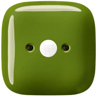 SQUARE PORCELAIN WALL CABLE MOTION SENSOR GREEN - DYKE & DEAN