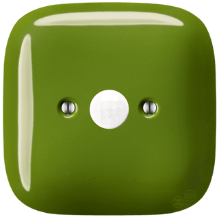 SQUARE PORCELAIN WALL CABLE MOTION SENSOR GREEN - DYKE & DEAN