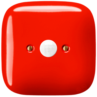 SQUARE PORCELAIN WALL CABLE MOTION SENSOR RED - DYKE & DEAN