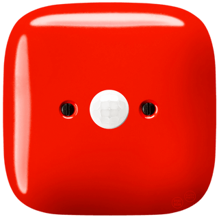 SQUARE PORCELAIN WALL CABLE MOTION SENSOR RED - DYKE & DEAN