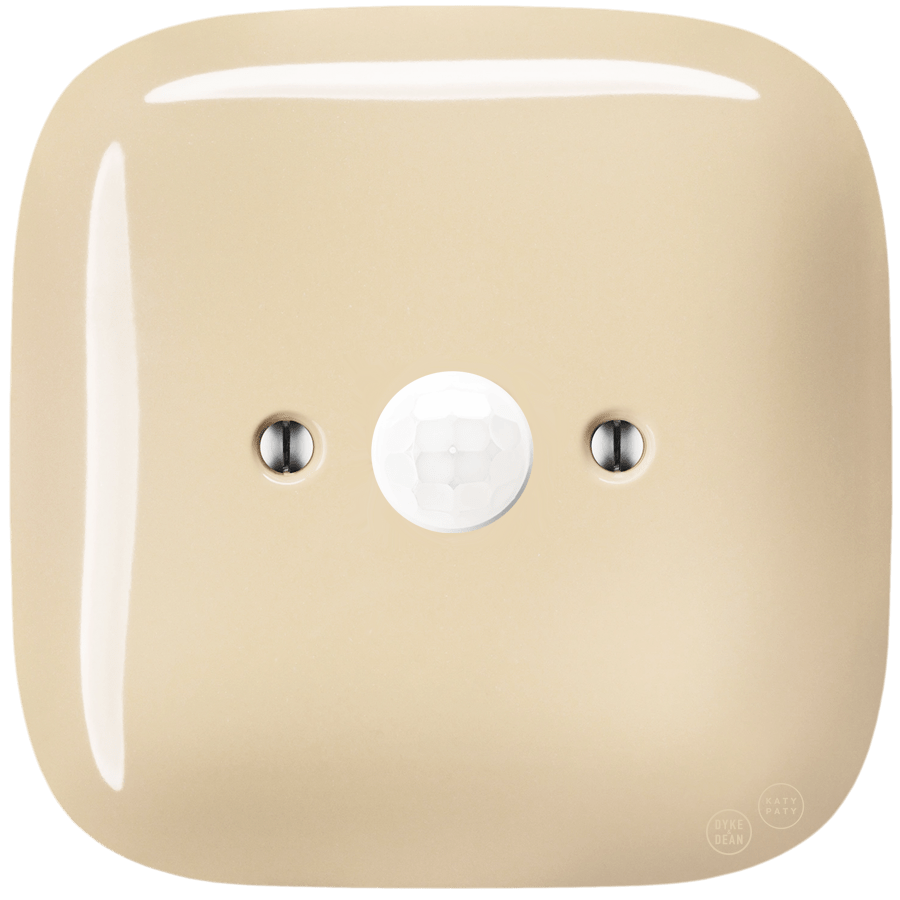 SQUARE PORCELAIN WALL CABLE MOTION SENSOR SAND - DYKE & DEAN