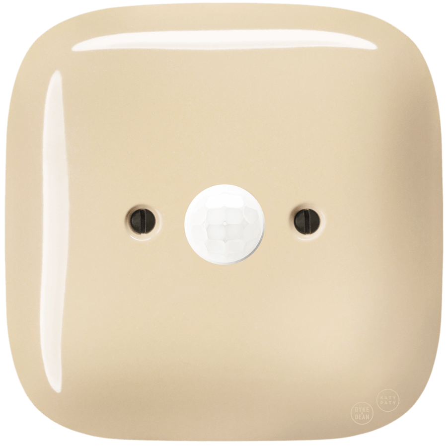 SQUARE PORCELAIN WALL CABLE MOTION SENSOR SAND - DYKE & DEAN