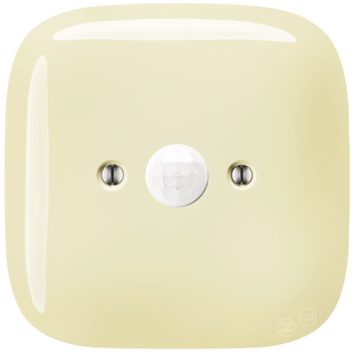 SQUARE PORCELAIN WALL CABLE MOTION SENSOR VANILLA - DYKE & DEAN