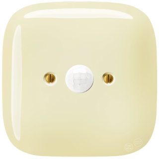 SQUARE PORCELAIN WALL CABLE MOTION SENSOR VANILLA - DYKE & DEAN