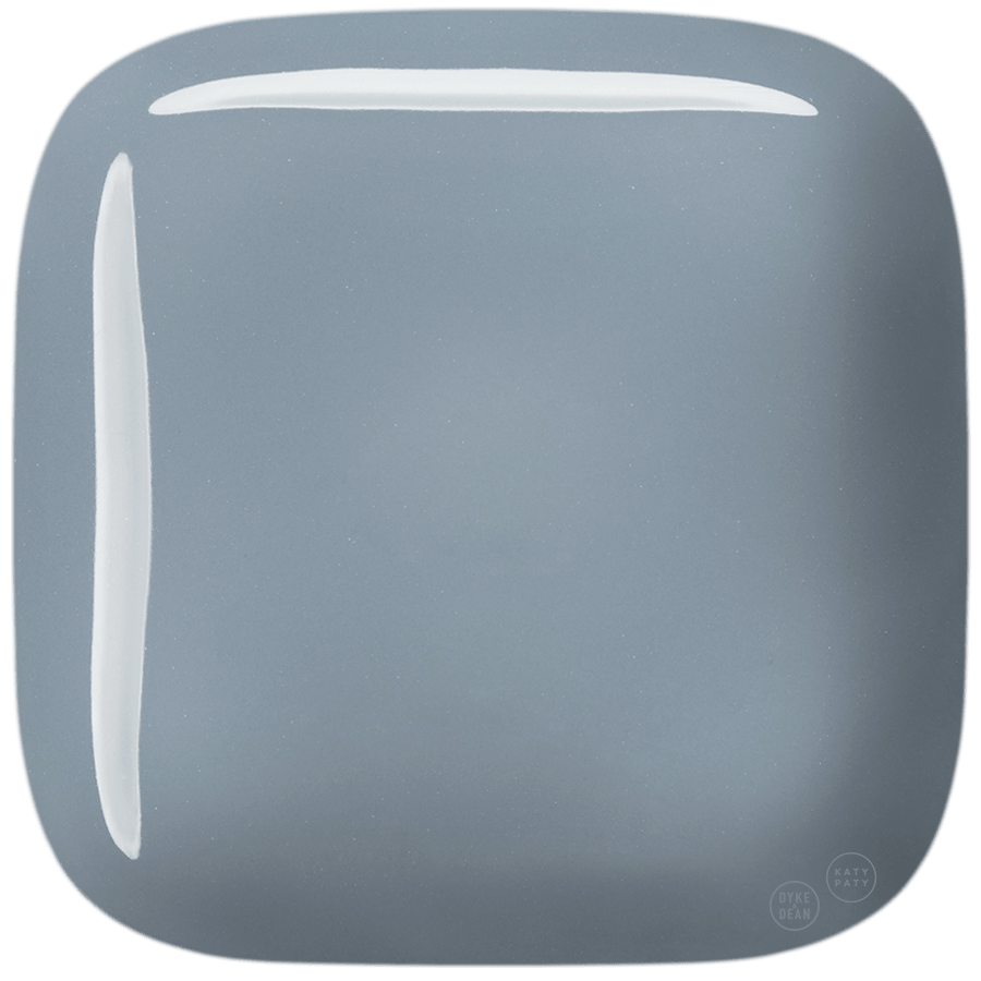 SQUARE PORCELAIN WALL ROCKER LIGHT SWITCH ASH GREY - DYKE & DEAN