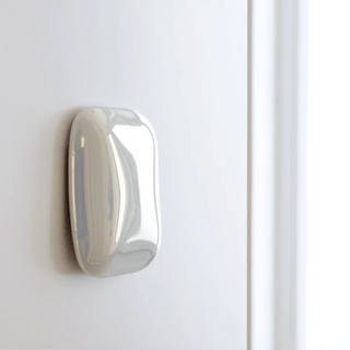 SQUARE PORCELAIN WALL ROCKER LIGHT SWITCH ASH GREY - DYKE & DEAN