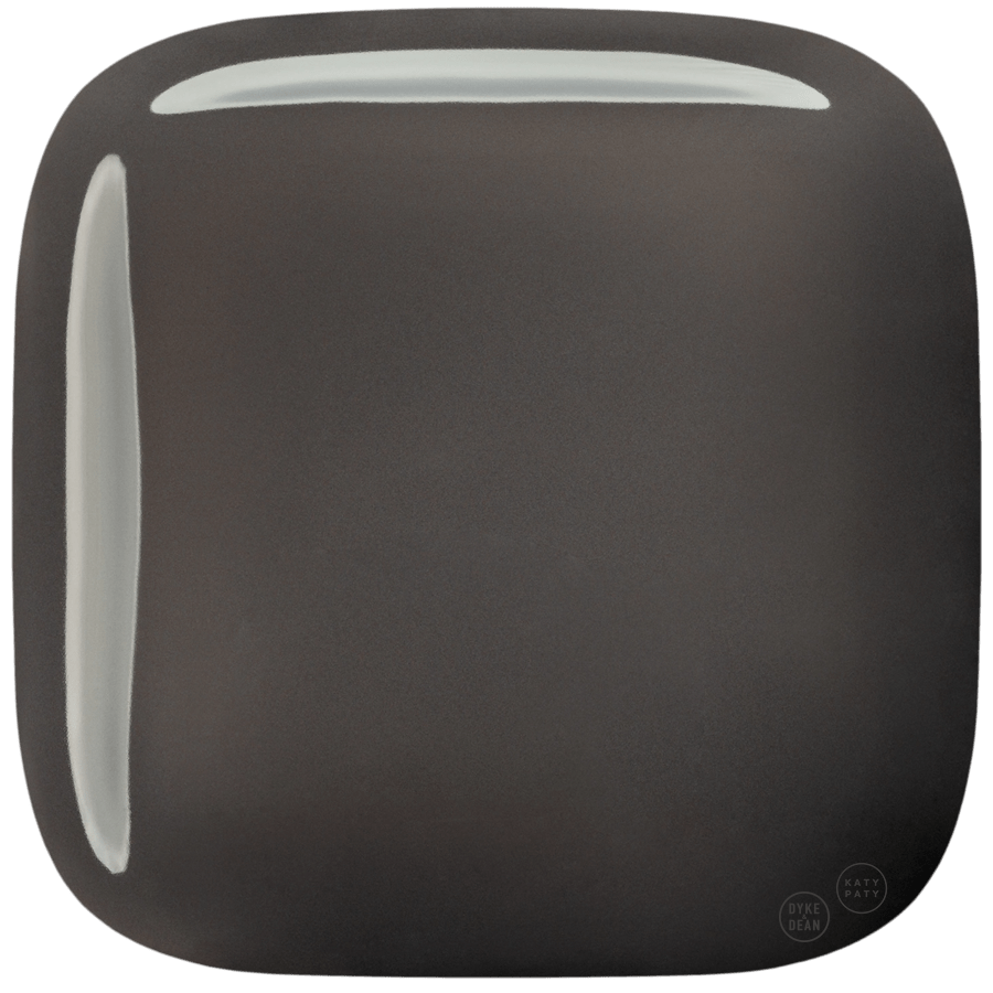 SQUARE PORCELAIN WALL ROCKER LIGHT SWITCH BROWN - DYKE & DEAN