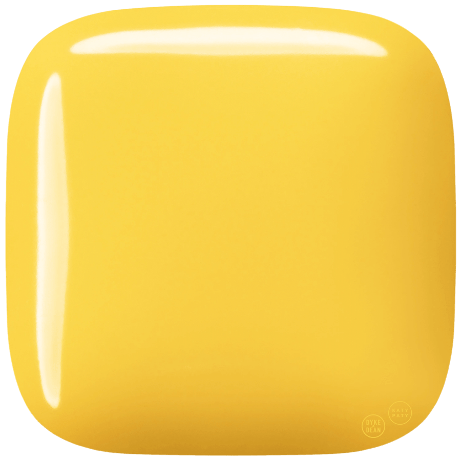 SQUARE PORCELAIN WALL ROCKER LIGHT SWITCH YELLOW - DYKE & DEAN