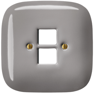 SQUARE PORCELAIN WALL SOCKET CAPPUCCINO PC/USB - DYKE & DEAN