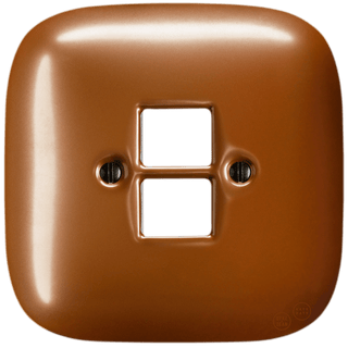 SQUARE PORCELAIN WALL SOCKET COPPER PC/USB - DYKE & DEAN