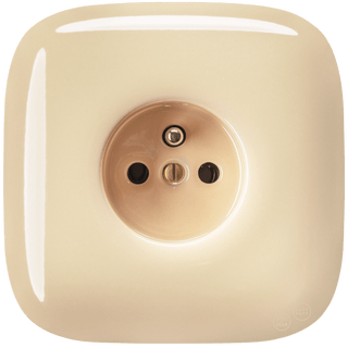 SQUARE PORCELAIN WALL SOCKET SAND - DYKE & DEAN