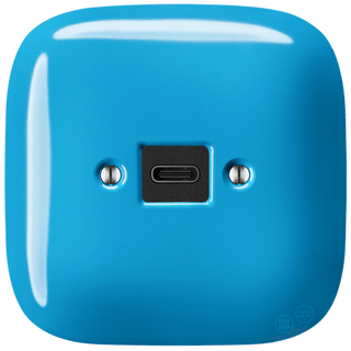 SQUARE PORCELAIN WALL SOCKET USB - C AZURE - DYKE & DEAN