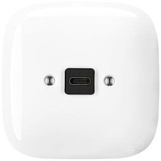 SQUARE PORCELAIN WALL SOCKET USB - C WHITE - DYKE & DEAN