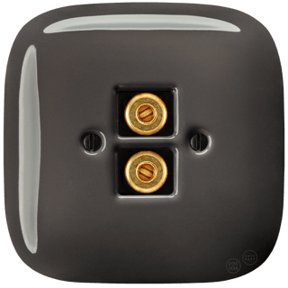 SQUARE PORCELAIN WALL SPEAKER SOCKET BROWN - DYKE & DEAN