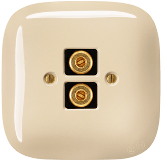 SQUARE PORCELAIN WALL SPEAKER SOCKET SAND - DYKE & DEAN