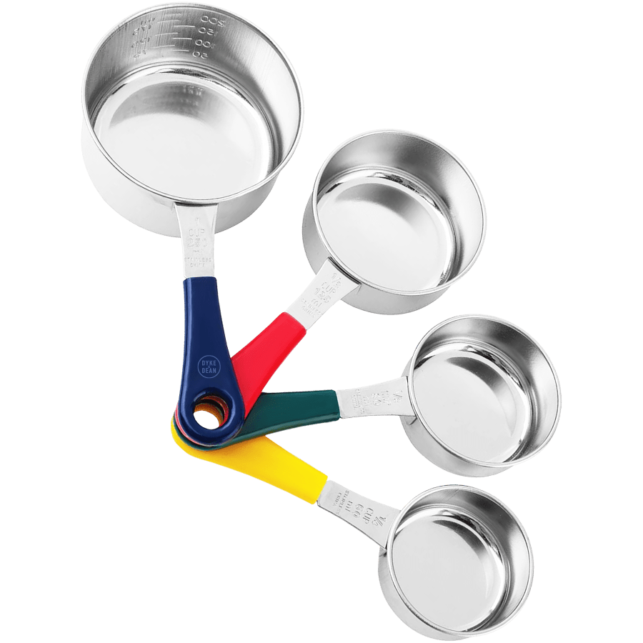 STAINLESS STEEL MEASURING CUPS 4 PIECE SET - DYKE & DEAN