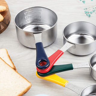 STAINLESS STEEL MEASURING CUPS 4 PIECE SET - DYKE & DEAN