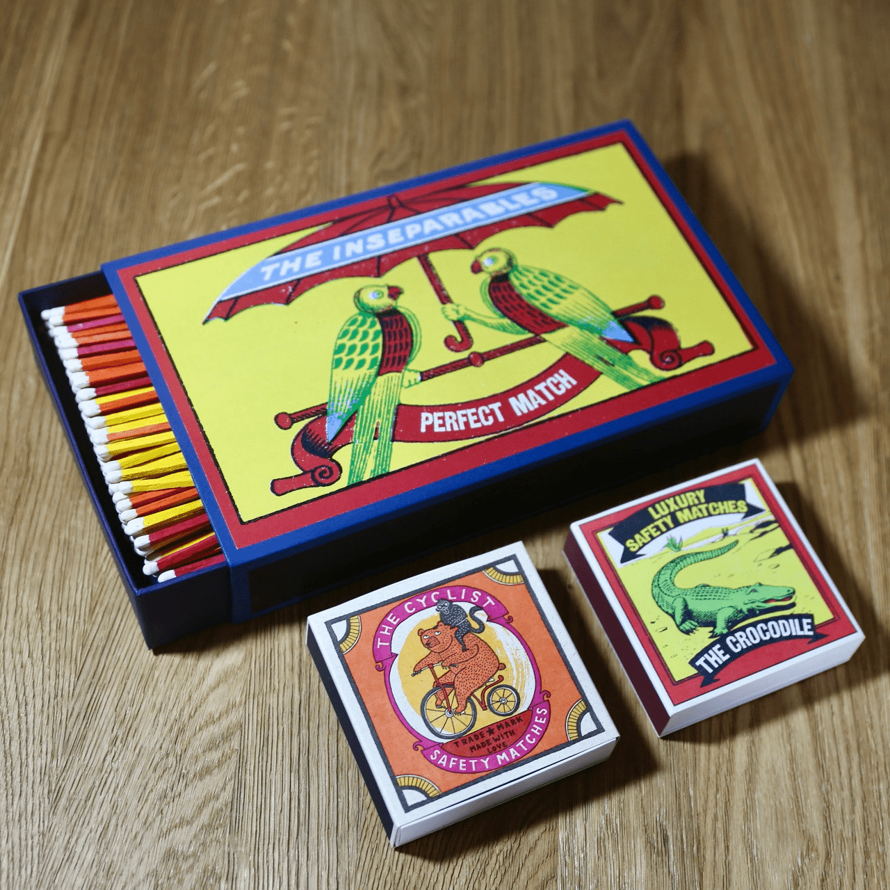 THE CROCODILE LUXURY SAFETY MATCHES - DYKE & DEAN