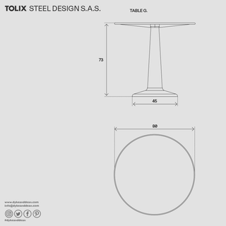 TOLIX G TABLE - DYKE & DEAN