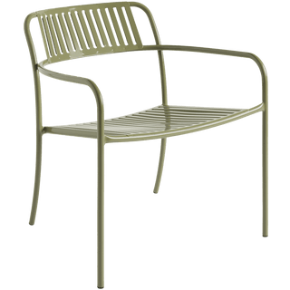 TOLIX PATIO LOUNGE SLATTED ARMCHAIR - DYKE & DEAN